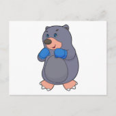 Mole Boxer Boxer Boxing-handschoenen Briefkaart (Voorkant)