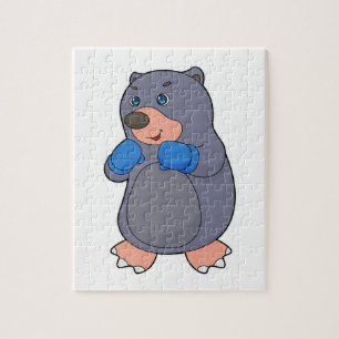 Mole Boxer Boxer Boxing-handschoenen Legpuzzel