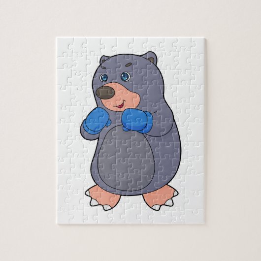 Mole Boxer Boxer Boxing-handschoenen Legpuzzel (Verticaal)