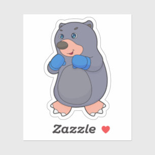 Mole Boxer Boxer Boxing-handschoenen Sticker