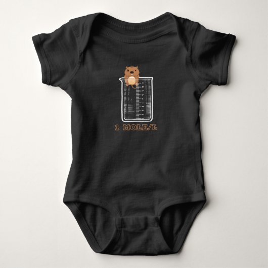 Mole Chemistry Cute Science Romper (Voorkant)