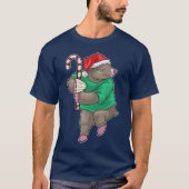 Mole Christmas Candy cane T-shirt (Voorkant)