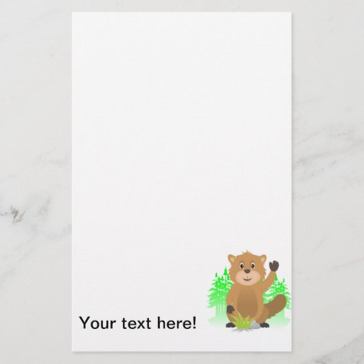 Mole clipart briefpapier (Voorkant)