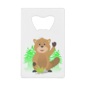 Mole clipart creditkaart flessenopener (Voorkant)