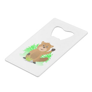 Mole clipart creditkaart flessenopener