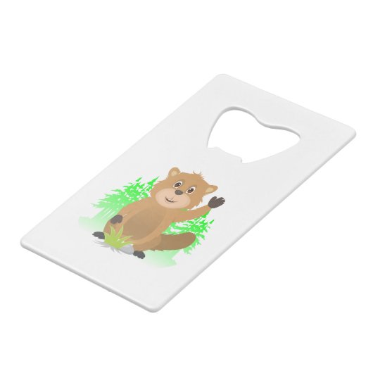 Mole clipart creditkaart flessenopener (Achterkant Gekanteld)