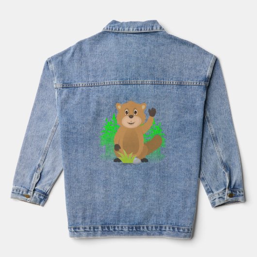 Mole clipart denim jacket (Achterkant)