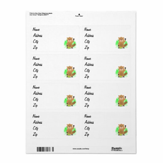 Mole clipart etiket (Full Sheet)