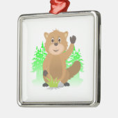 Mole clipart metalen ornament (Links)