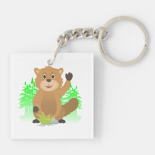 Mole clipart sleutelhanger (Achterkant)