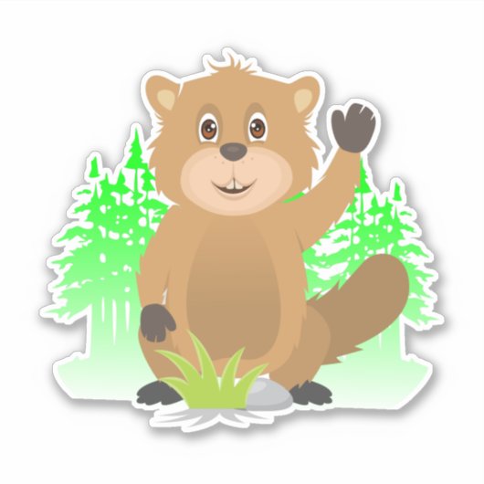 Mole clipart sticker (Voorkant)