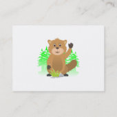 Mole clipart visitekaartje (Achterkant)