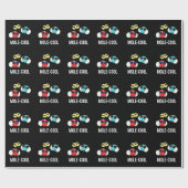Mole-Cool Funny Molecule Pun Dark BG Cadeaupapier (Vlak)