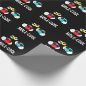 Mole-Cool Funny Molecule Pun Dark BG Cadeaupapier (Hoek)