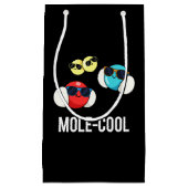 Mole-Cool Funny Molecule Pun Dark BG Klein Cadeauzakje (Voorkant)