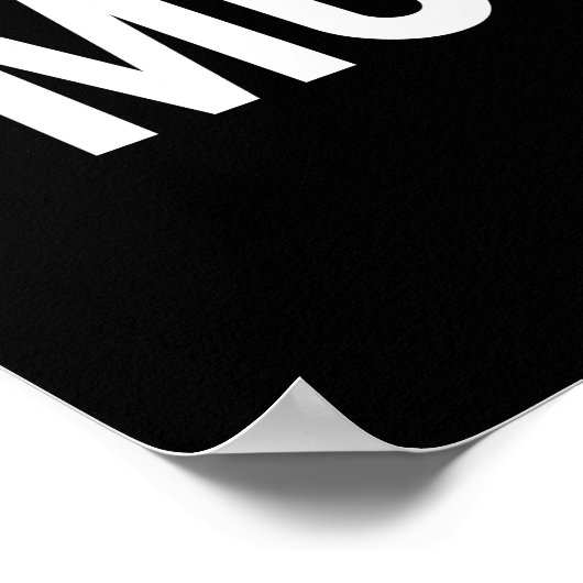 Mole-Cool Funny Molecule Pun Dark BG Poster (Hoek)