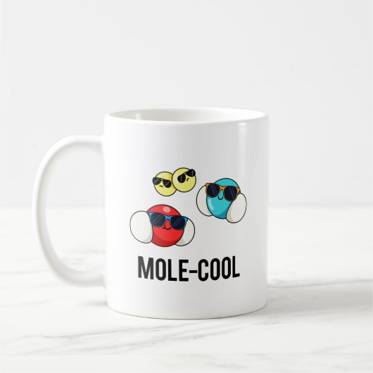 Mole-Cool Funny Molecule Pun Koffiemok (Links)