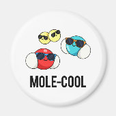 Mole-Cool Funny Molecule Pun Magneet (Voorkant)
