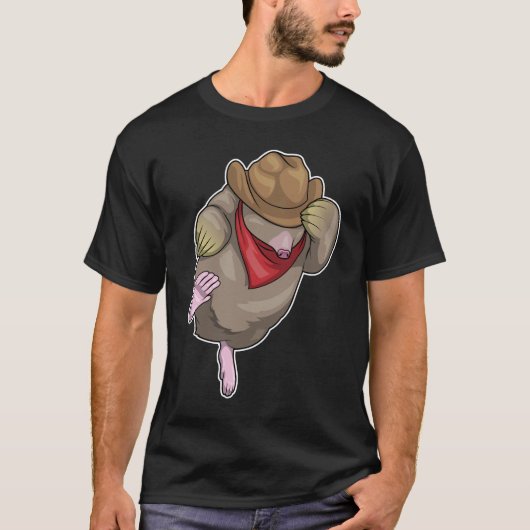 Mole Cowboy pet T-shirt (Voorkant)