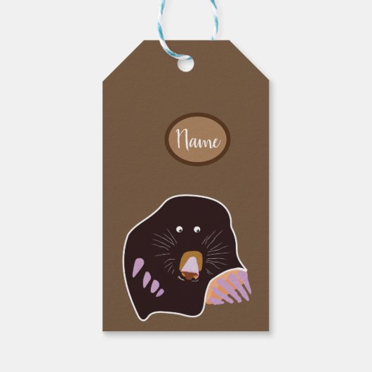 Mole Custom Gift Labels Cadeaulabel (Achterkant)