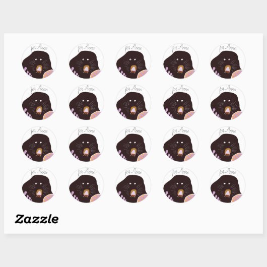 Mole Custom Name Sticker (Vel)