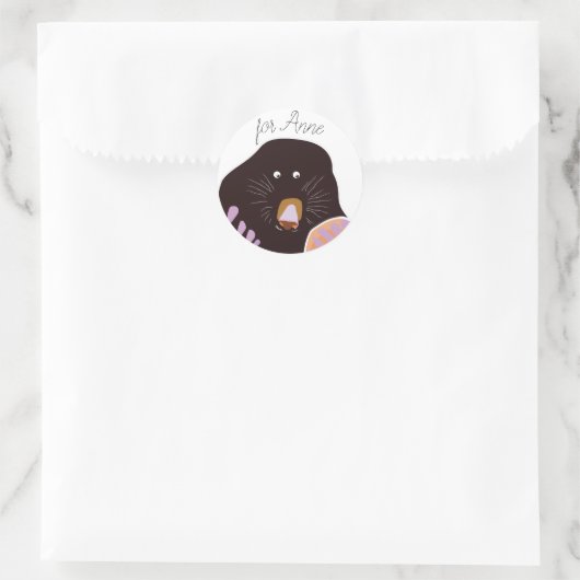 Mole Custom Name Sticker (Tas)