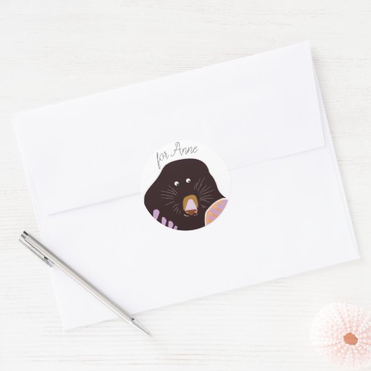 Mole Custom Name Sticker (Envelop)