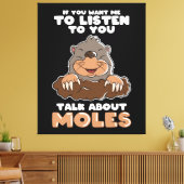 Mole Day Funny Mole praat over Mole Canvas Afdruk (Insitu (Woonkamer))