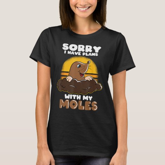 Mole Day Mole Hunter Schattige Mole Funny Mole Pla T-shirt (Voorkant)