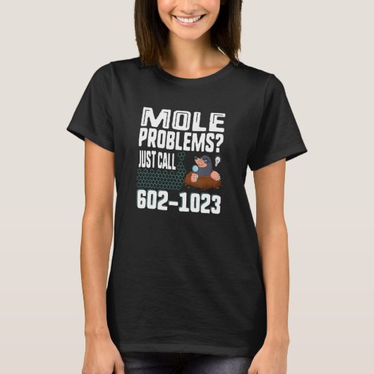 Mole Day Mole Problemen noemen het Avogadro-nummer T-shirt (Voorkant)