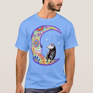 Mole Dia de Los Muertos Skeleton Sugar Skull T-Shi T-shirt