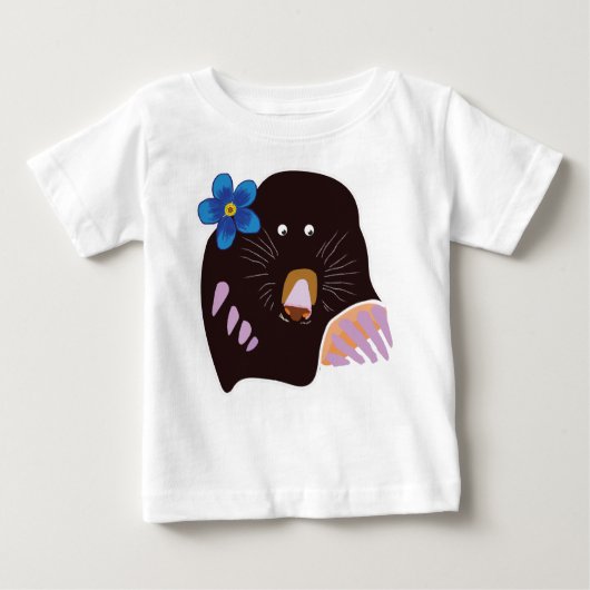 Mole Drawing Baby Bodysuit (Voorkant)