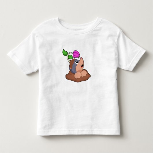 Mole Earth Flower Kinder Shirts (Voorkant)