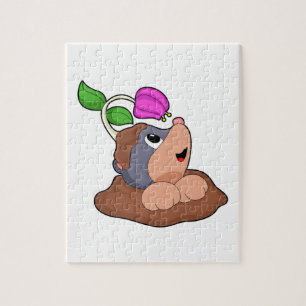 Mole Earth Flower Legpuzzel