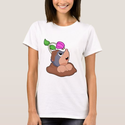 Mole Earth Flower T-shirt (Voorkant)