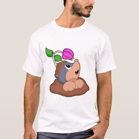 Mole Earth Flower T-shirt (Voorkant)