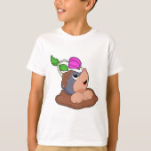 Mole Earth Flower T-shirt (Voorkant)