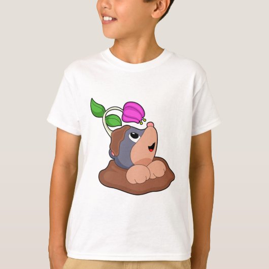 Mole Earth Flower T-shirt (Voorkant)