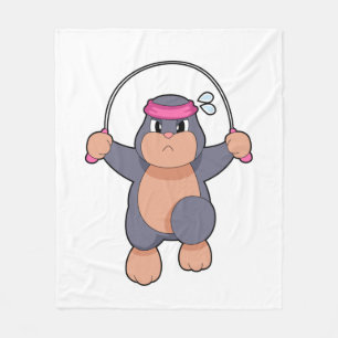 Mole Fitness Rope Fleece Deken