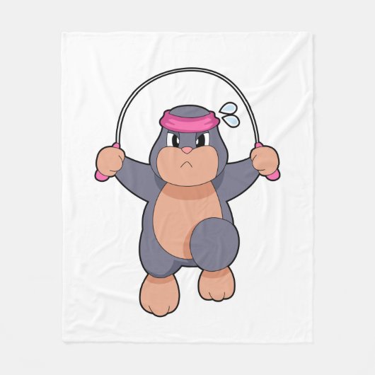 Mole Fitness Rope Fleece Deken (Voorkant)