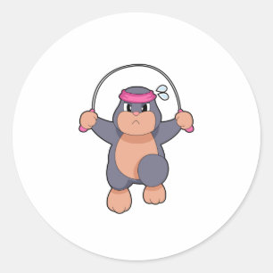 Mole Fitness Touw Ronde Sticker