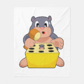 Mole Game Fleece Deken (Voorkant)