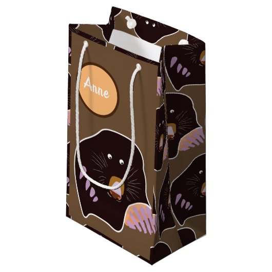 Mole Gepersonaliseerde Geschenktas Klein Cadeauzakje (Voorkant Gekanteld)