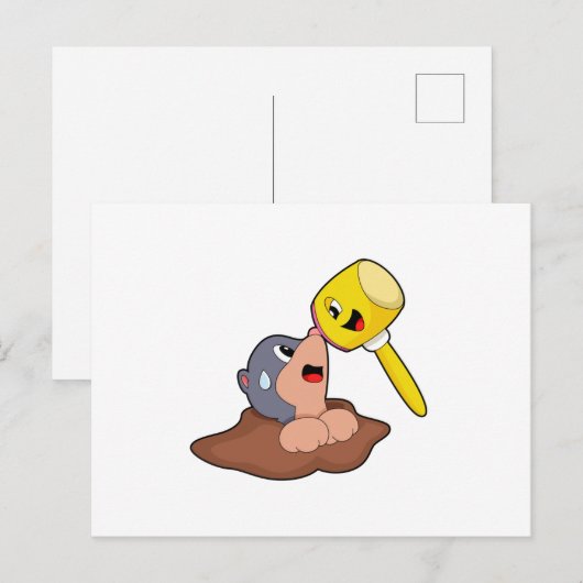 Mole Hammer Briefkaart (Voorkant / Achterkant)