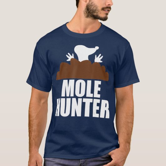 Mole Hunter Funny Garden Hunting T-shirt (Voorkant)