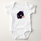 Mole Jersey Bodysuit, White Romper (Voorkant)
