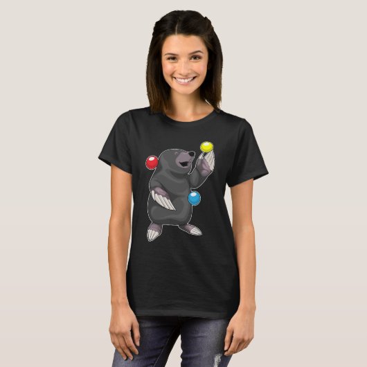 Mole Juggler Juggle T-shirt (Voorkant volledig)