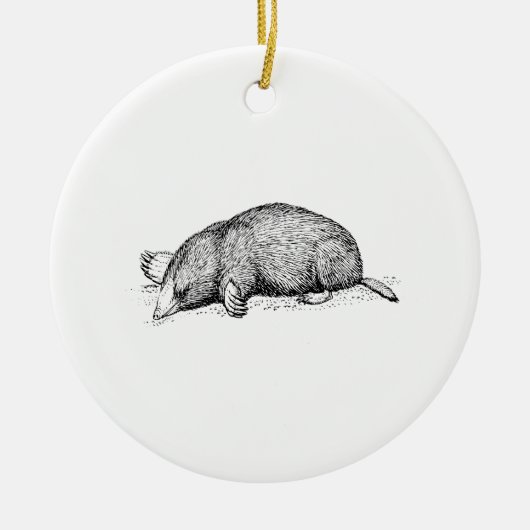 Mole Keramisch Ornament (Voorkant)