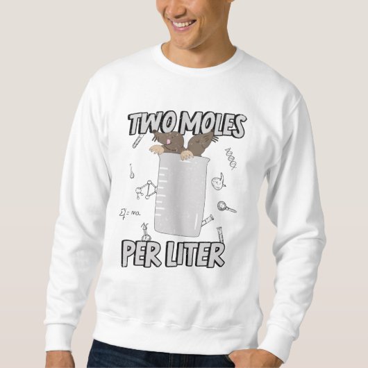 Mole Laboratory Pun Puns Liter Chemist Trui (Voorkant)