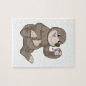 Mole met aardworm legpuzzel (Horizontaal)